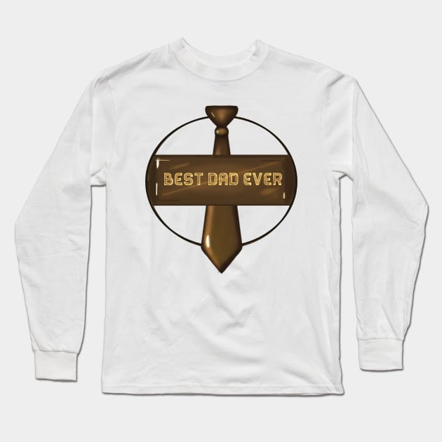 Best dad ever Long Sleeve T-Shirt by osaya